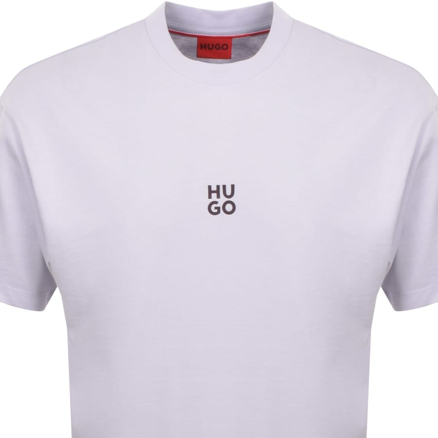 Hugo Dflofire Tシャツ HUGO Dflofire T Shirt Purple | Mainline Menswear United States